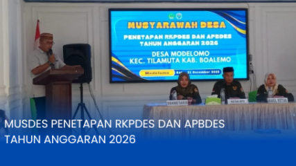 Musdes Penetapan RKPDES dan APBDES Tahun Anggaran 2026 | Website Resmi ...